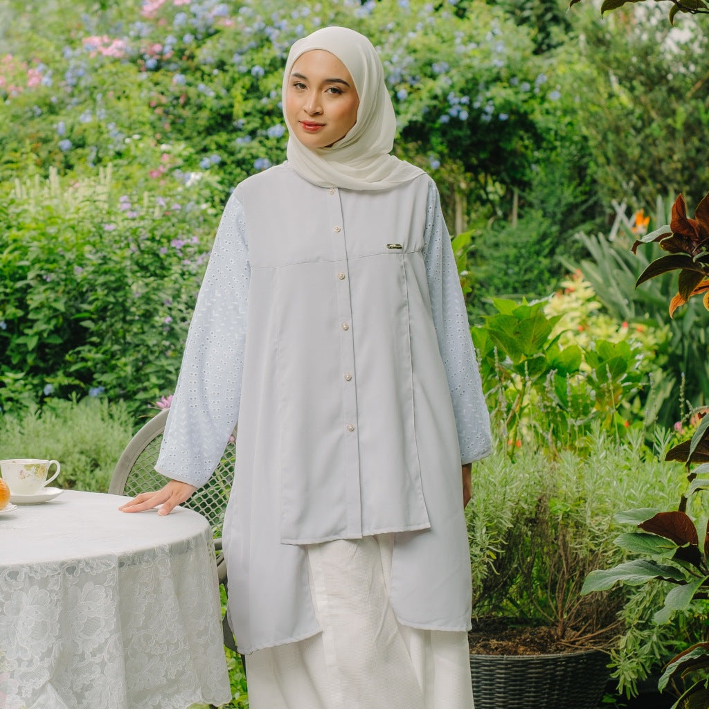 Image of Eclemix Tunic Gyuri | Atasan Wanita Tunic Motif Polos Mix Prada